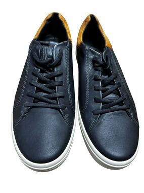 Ecco Soft 7 Black Cognac Leather Sneakers Men's Size 14 EU 48